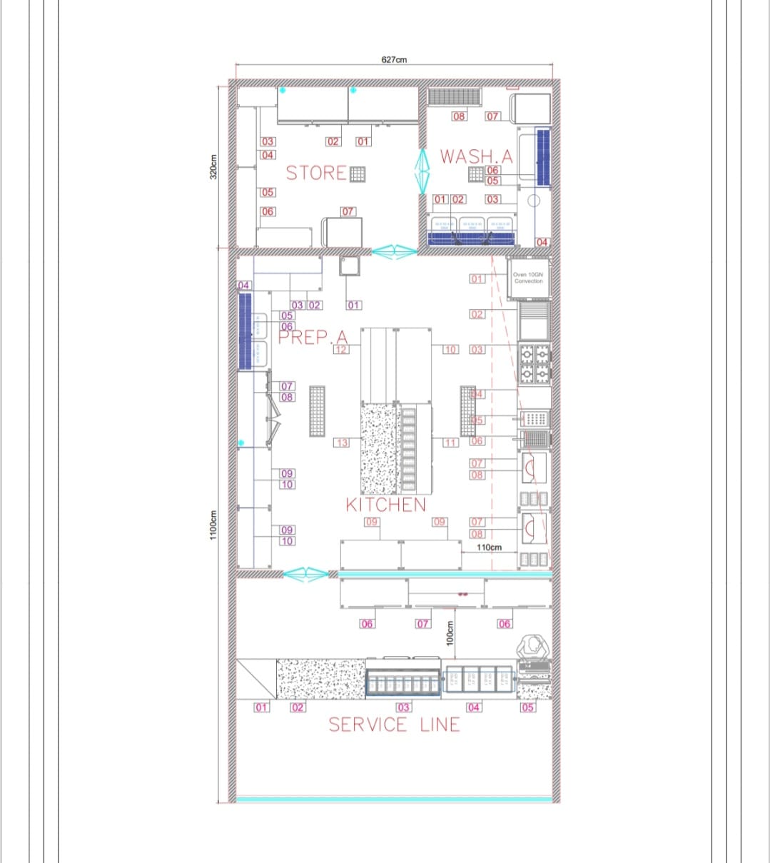 تصميم مخطط مطاعم