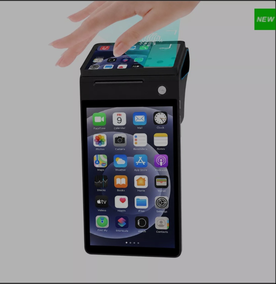 جهاز نقاط البيع المحمول بنظام Android 14 عالي الأمان للتعرف على وريد النخيل مع طابعة حرارية 4G WiFi BT5.0 Z150P 