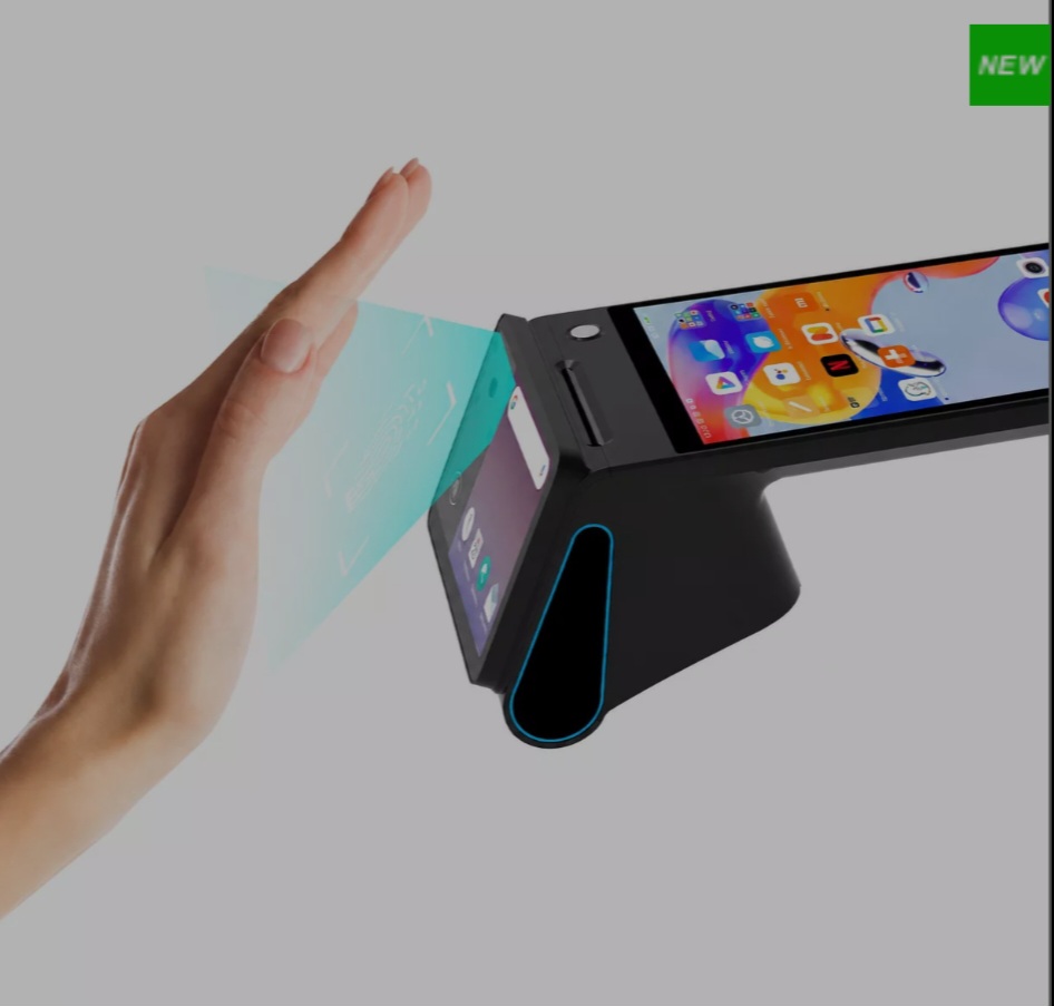 جهاز نقاط البيع المحمول بنظام Android 14 عالي الأمان للتعرف على وريد النخيل مع طابعة حرارية 4G WiFi BT5.0 Z150P 