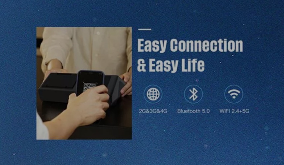 بوصة بأسعار معقولة Android 11 سطح المكتب اللاسلكي الشاشة Smart Pos Screen مع Multi Card Reader HCC-A1180A 